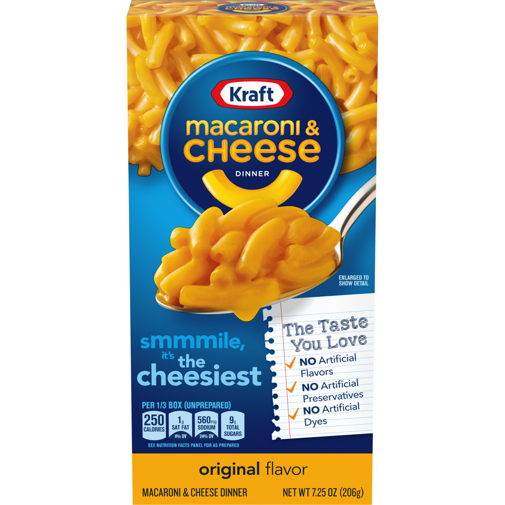 american kraft dinner macaroni and cheese box